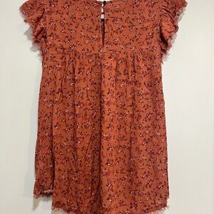 Floral short sleeve blouse
